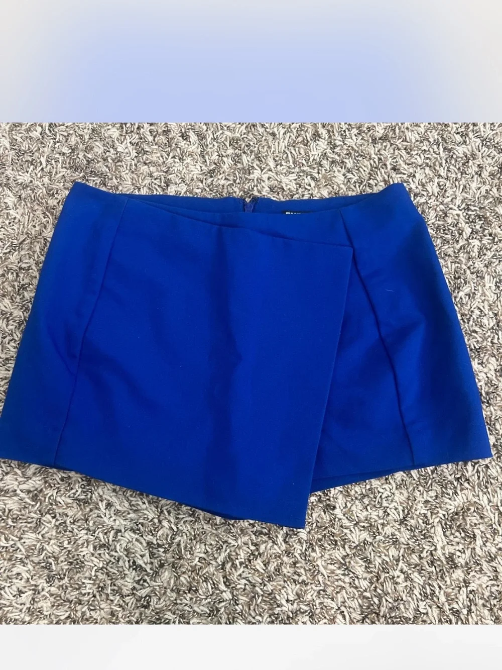 Express Royal Blue Asymmetrical Skort
